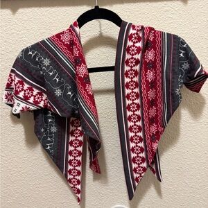 Maurices Red and Gray Patterned Bandanas (2)